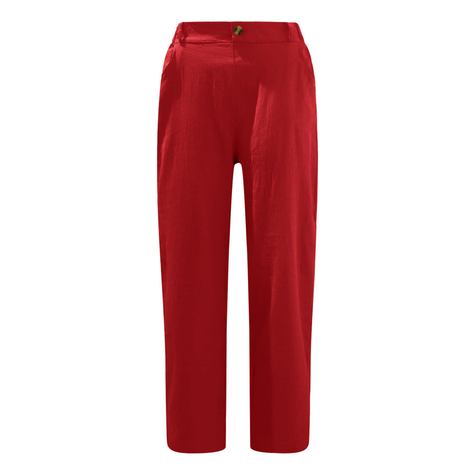 Waist Pants Loose Casual Trousers
